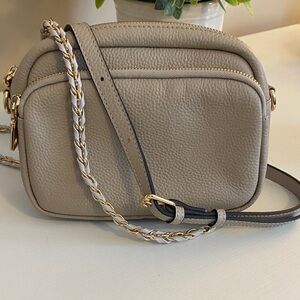 Chic Taupe Crossbody Bag